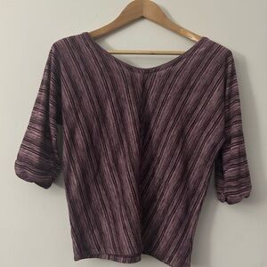 Loft Striped Purple Women's Top